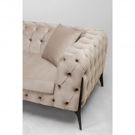 Corner Sofa Bellissima left velvet beige Kare Design