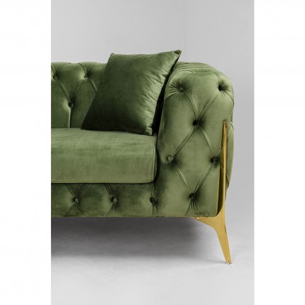 Corner Sofa Bellissima left velvet green Kare Design