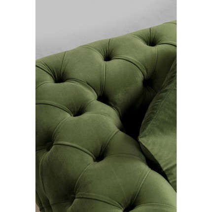 Corner Sofa Bellissima left velvet green Kare Design