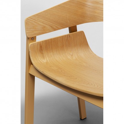 Chair with armrests Biarritz nature Kare Design