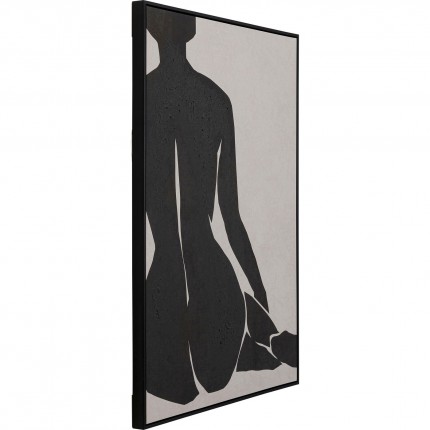 Canvas Picture back lady 73x113cm  Kare Design