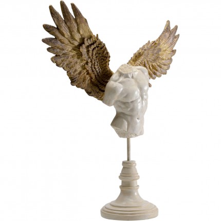 Deco bust man wings bronze Kare Design