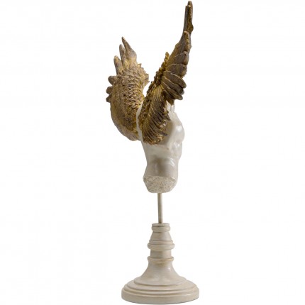 Deco bust man wings bronze Kare Design