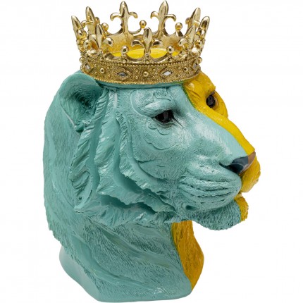 Deco tiger king blue and yellow Kare Design