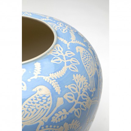 Vase blue birds 33cm Kare Design