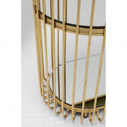 Console Wire 81x37cm brass Kare Design