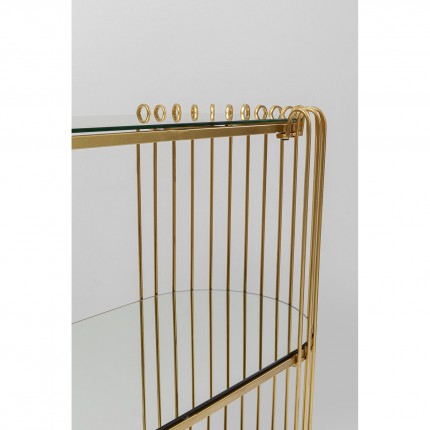 Console Wire 81x37cm brass Kare Design