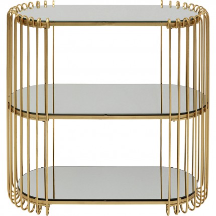 Console Wire 81x37cm brass Kare Design