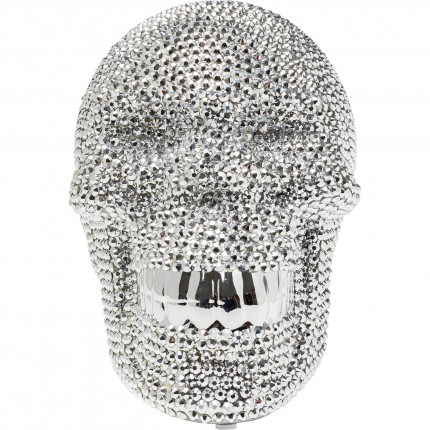 Money Box Skull Crystal Silver Kare Design