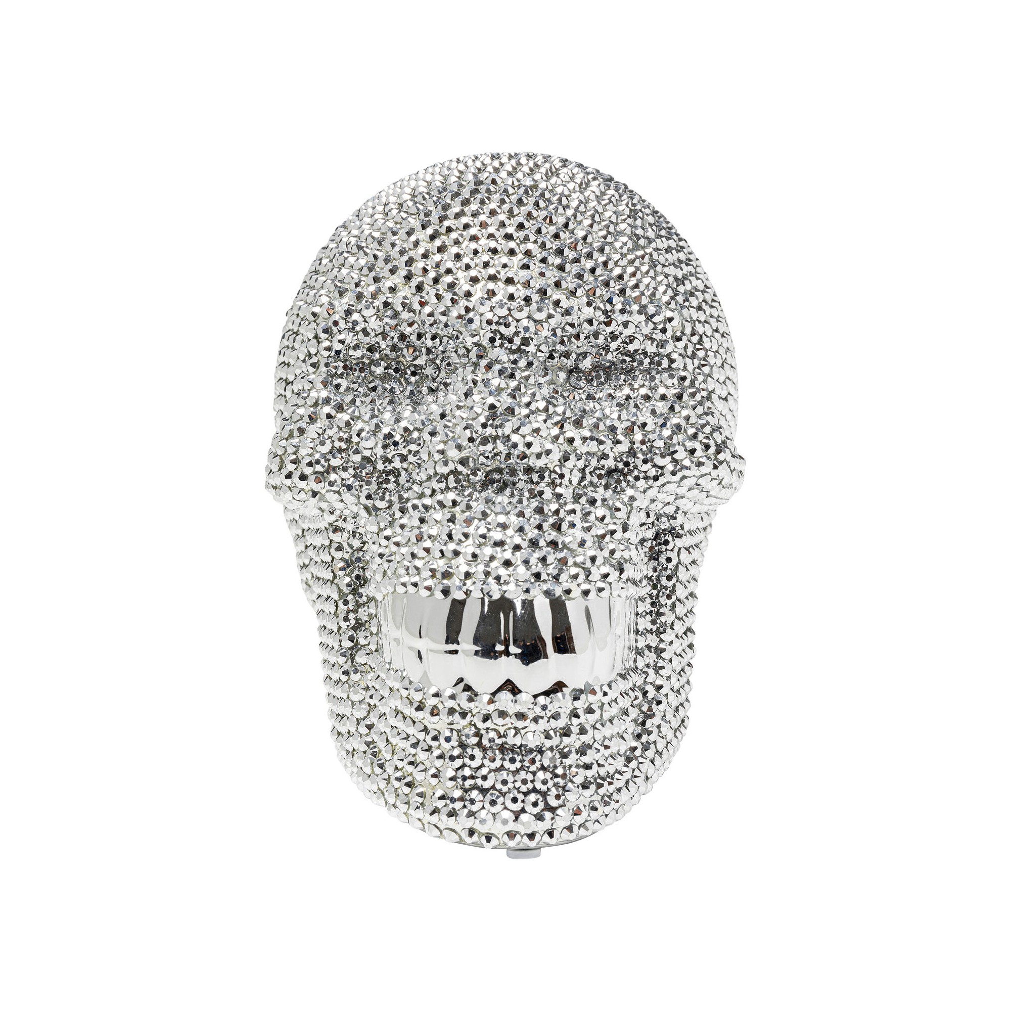 Money Box Skull Crystal Silver Kare Design