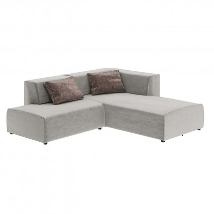 Corner Sofa Infinity Boston Right Grey 237cm Kare Design