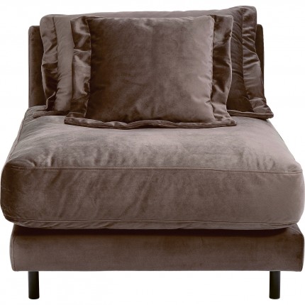 Sofa Element Lullaby velvet taupe Kare Design