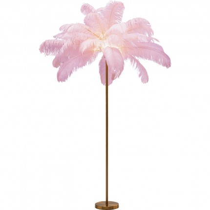 Floor Lamp Feather 165cm pink Kare Design