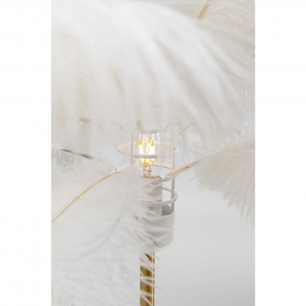 Table lamp feathers white Kare Design