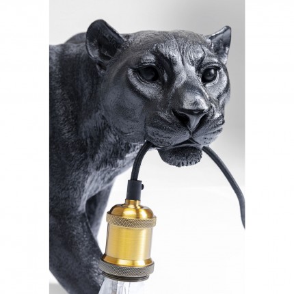 Table Lamp black panther Kare Design