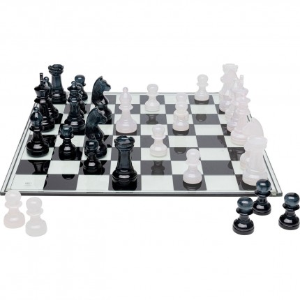 Chess Game transparent 60x60cm Kare Design