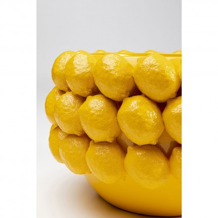 Deco Planter yellow lemons Kare Design