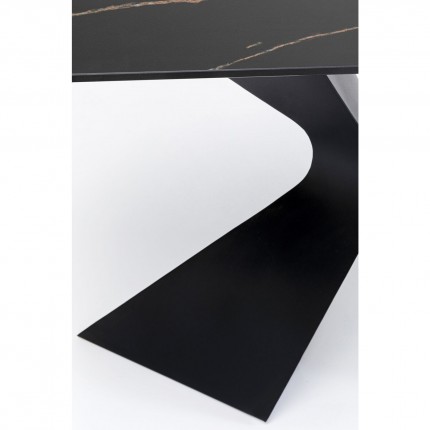 Console Gloria 140x45cm ceramic black Kare Design