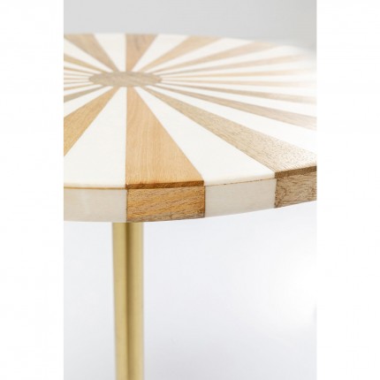 Side Table Domero Cirque Ø40cm Gold White Kare Design