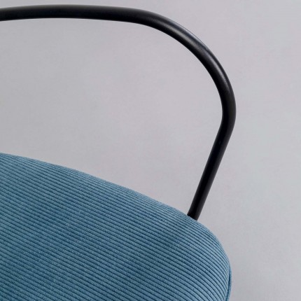 Chair with armrests Viola blue Kare Design