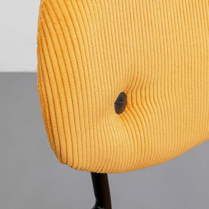Chaise avec accoudoirs Viola jaune Kare Design