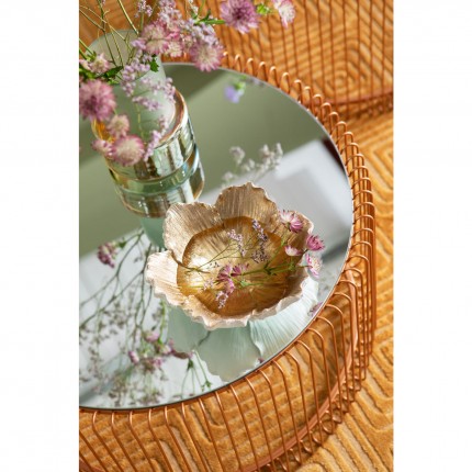 Deco Bowl Flower Bloom Creme Gold Ø20cm Kare Design