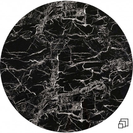 Table Top Schickeria marbleprint black Kare Design