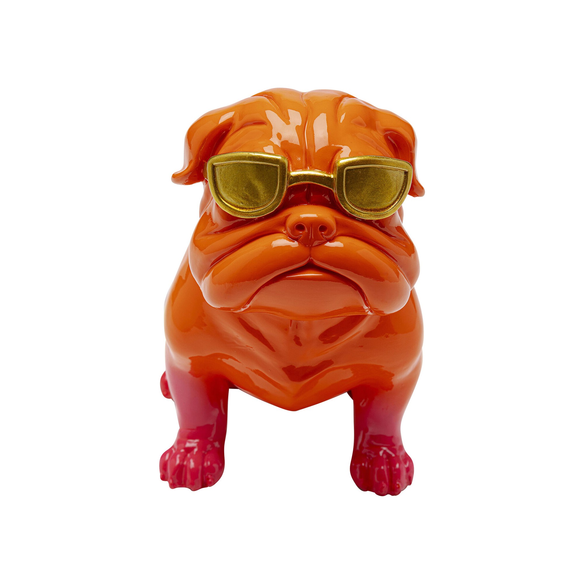 Figurine décorative Fashion Dog orange 17cm