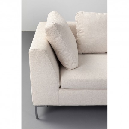 Corner Sofa Gianna 250cm right creme Kare Design