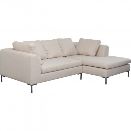 Corner Sofa Gianna 250cm right creme Kare Design