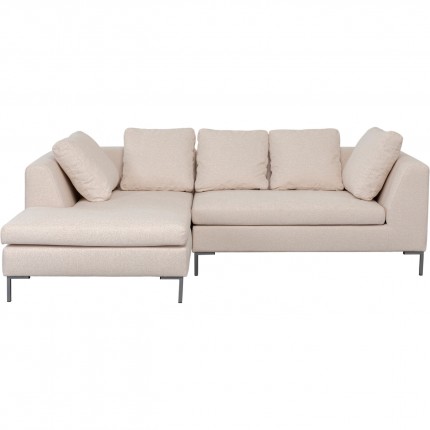 Corner Sofa Gianna 250cm left creme Kare Design