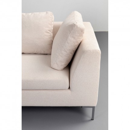 Corner Sofa Gianna 250cm left creme Kare Design