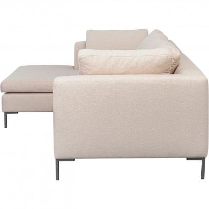 Corner Sofa Gianna 250cm left creme Kare Design