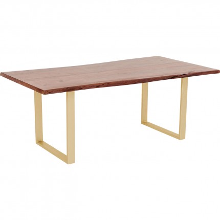 Table Harmony 200x100cm noyer laiton Kare Design