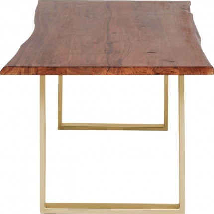 Table Harmony 200x100cm noyer laiton Kare Design