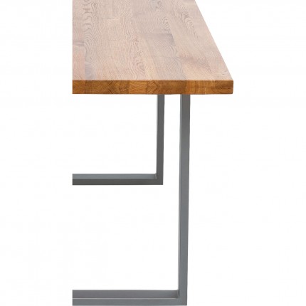 Table Jackie 160x80cm chêne acier Kare Design