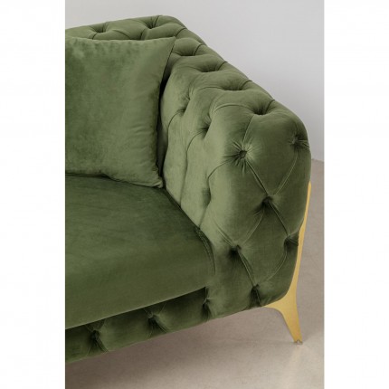 Sofa Bellissima 2-seater velvet green Kare Design