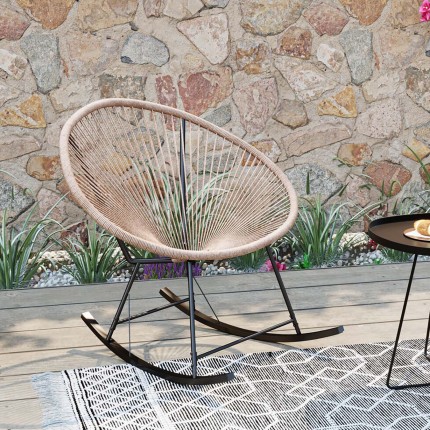 Rocking chair Acapulco nature Kare Design