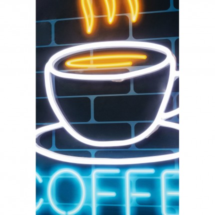 Tableau Coffee LED 3D 80x80cm Kare Design