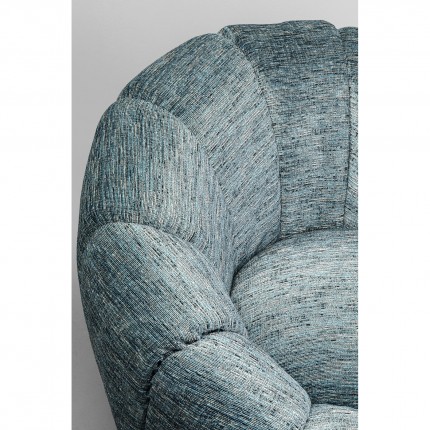 Swivel Armchair Fiori blue Kare Design