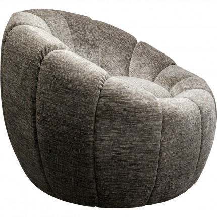 Swivel Armchair Fiori grey Kare Design