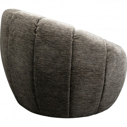 Swivel Armchair Fiori grey Kare Design