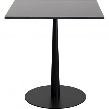 Table Bistrot Capri 70x70cm granit noir Kare Design