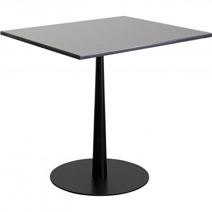 Table Bistrot Capri 70x70cm granit noir Kare Design