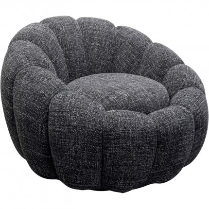 Fauteuil pivotant Peppo Bloom Melange noir Kare Design