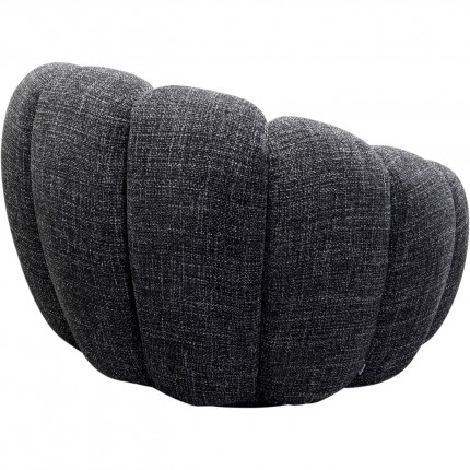 Swivel Armchair Peppo Bloom Melange black Kare Design