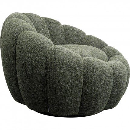 Swivel Armchair Peppo Bloom Melange green Kare Design