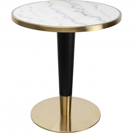 Table Bistrot Amalia Ø70cm white marble Kare Design