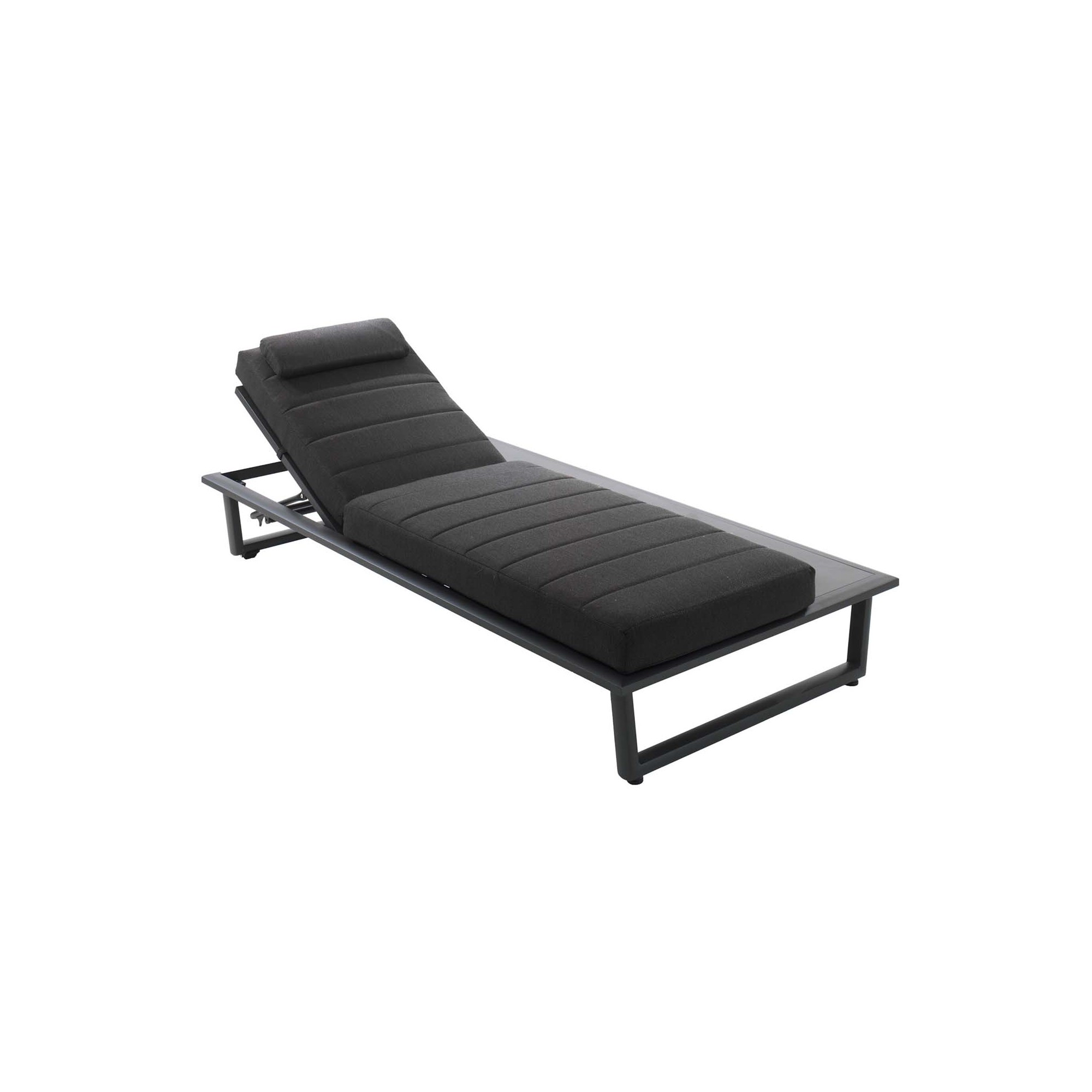 Gescova Barcelona anthracite grey sunlounger