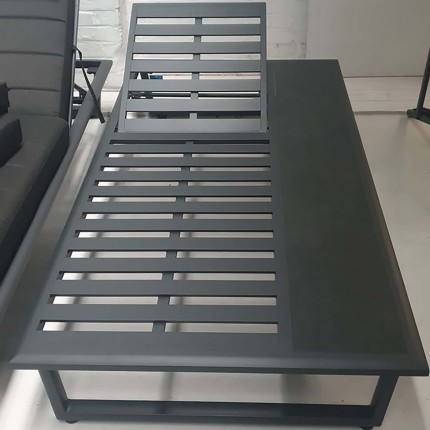 Gescova Barcelona anthracite grey sunlounger